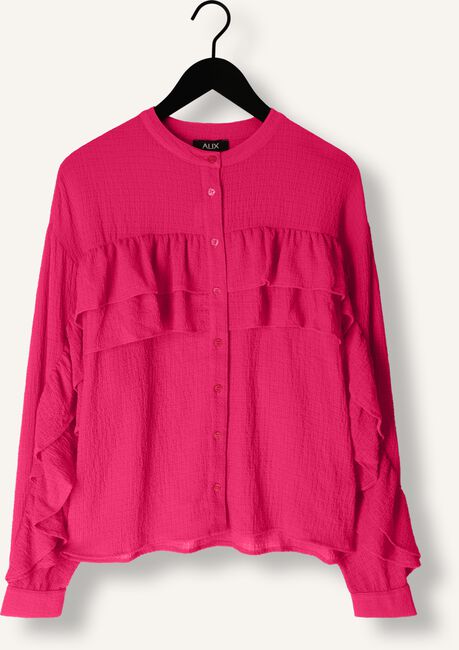 Roze ALIX THE LABEL Blouses LADIES WOVEN STRUCTURED CHIFFON RUFFLE BLOUSE Roze ALIX THE LABEL Blouses LADIES WOVEN STRUCTURED CHIFFON RUFFLE BLOUSE - large