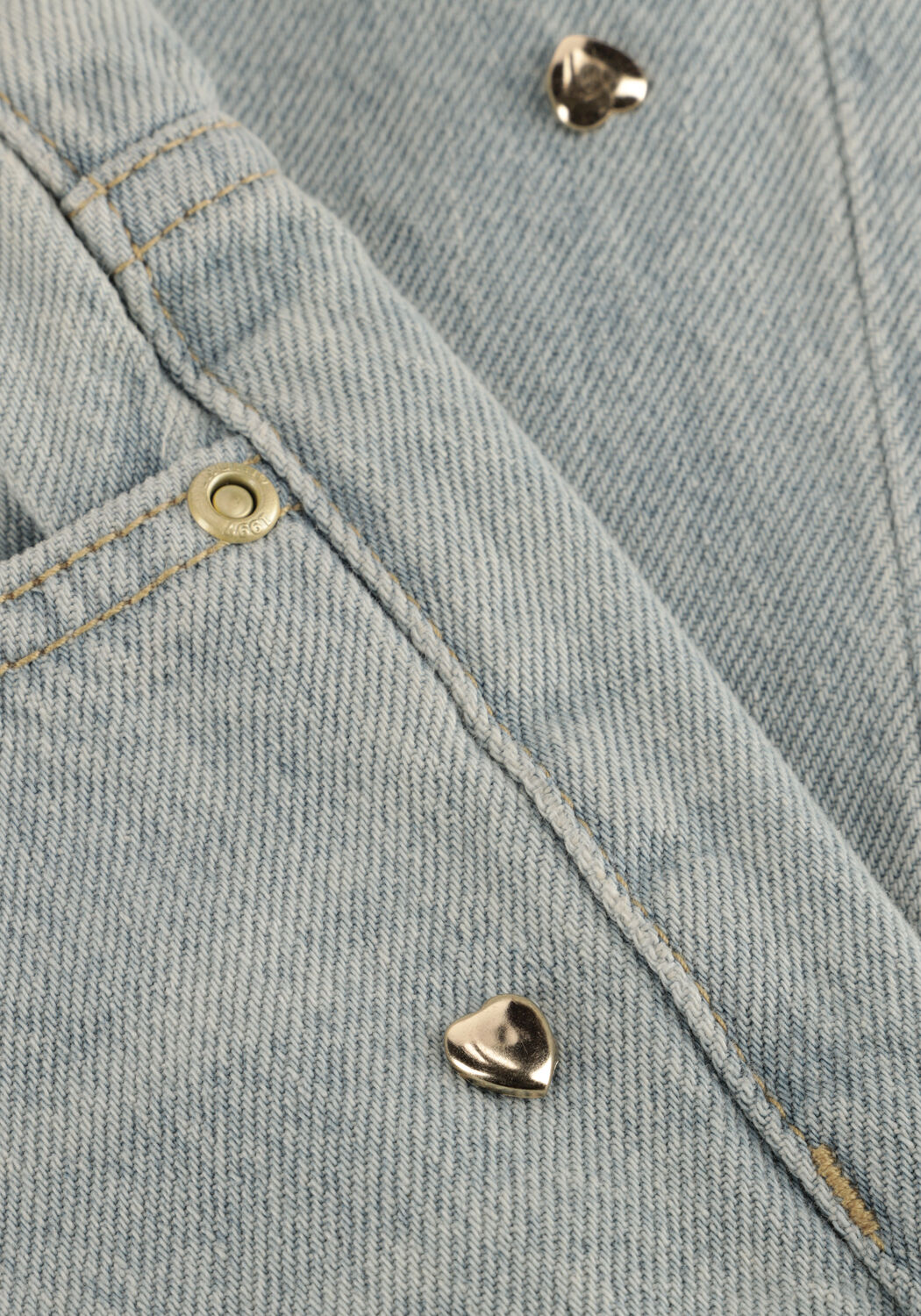 Lichtblauwe VINGINO Wide jeans CASSIE HEARTS - large