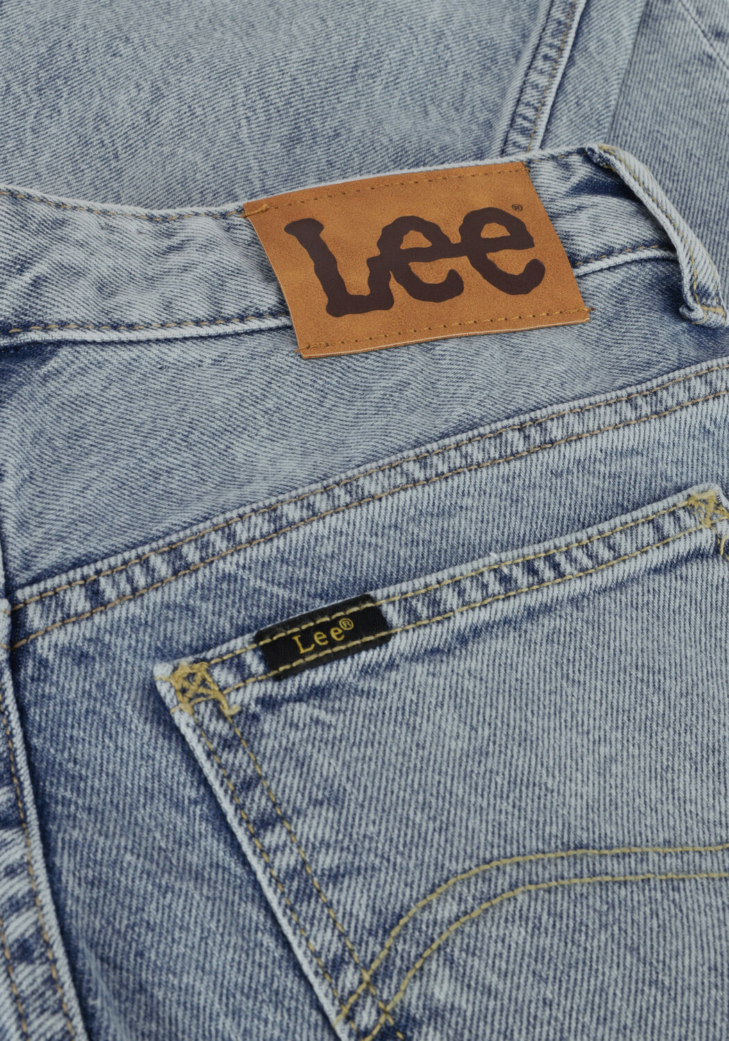 Blauwe LEE Mom jeans RIDER JEANS WASHED IN LIGHT - large