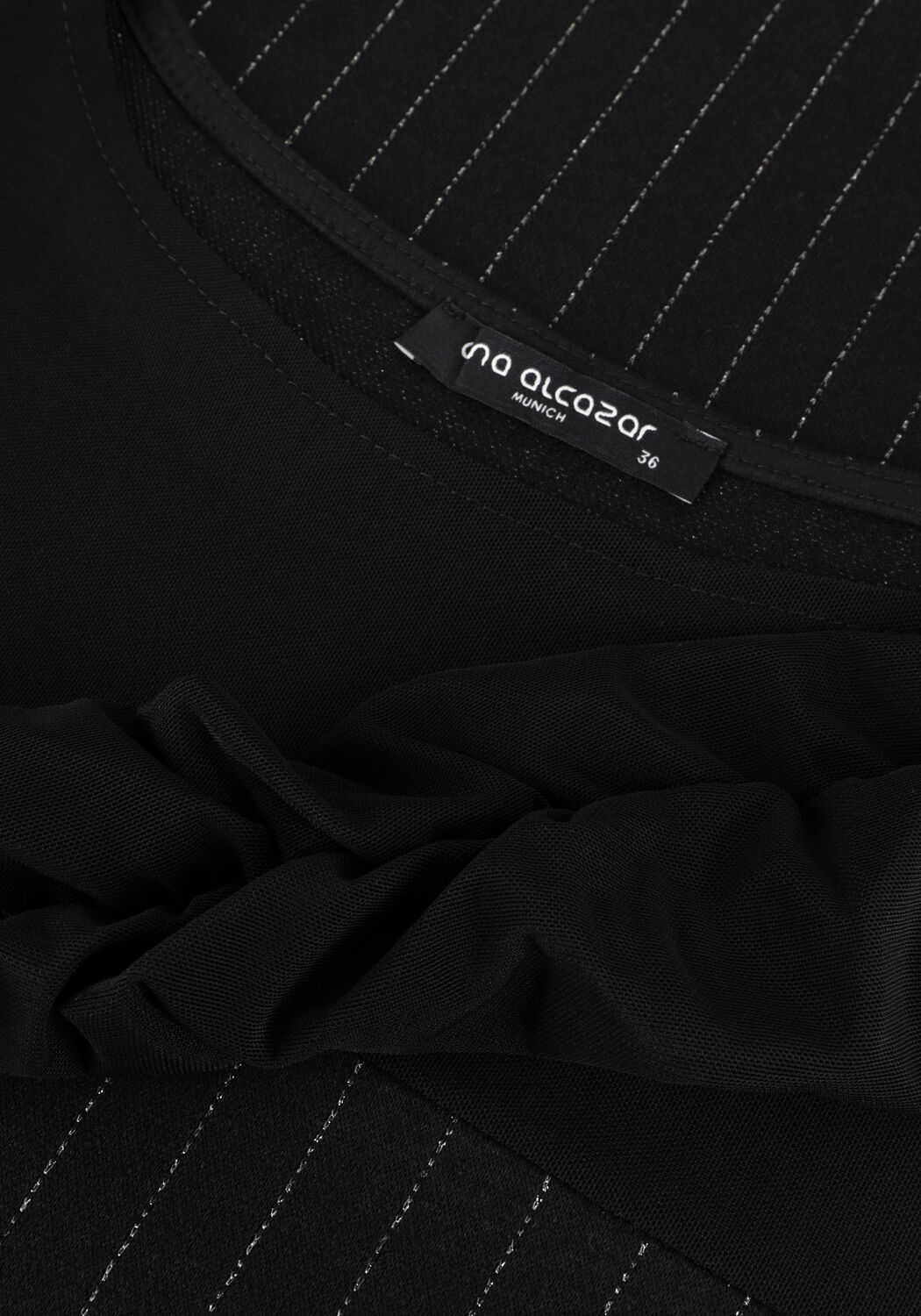 Zwarte ANA ALCAZAR Midi jurk MIDI DRESS - large