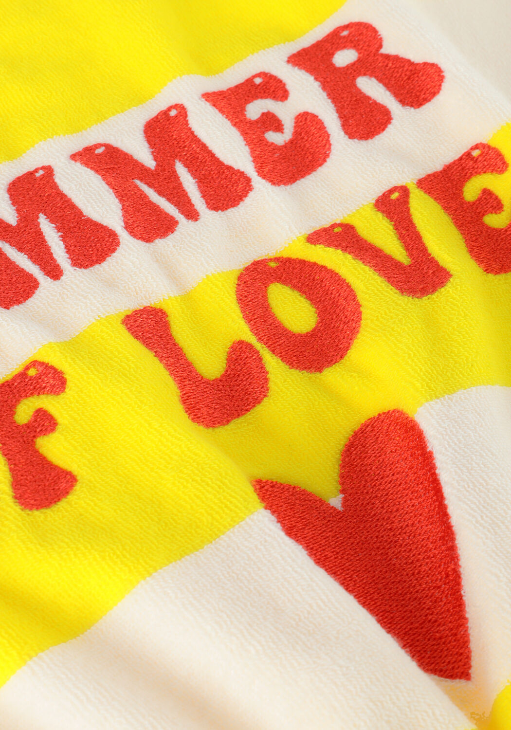 Gele CARLIJNQ Top STRIPES YELLOW - BALLOON TOP WITH EMBROIDERY - large