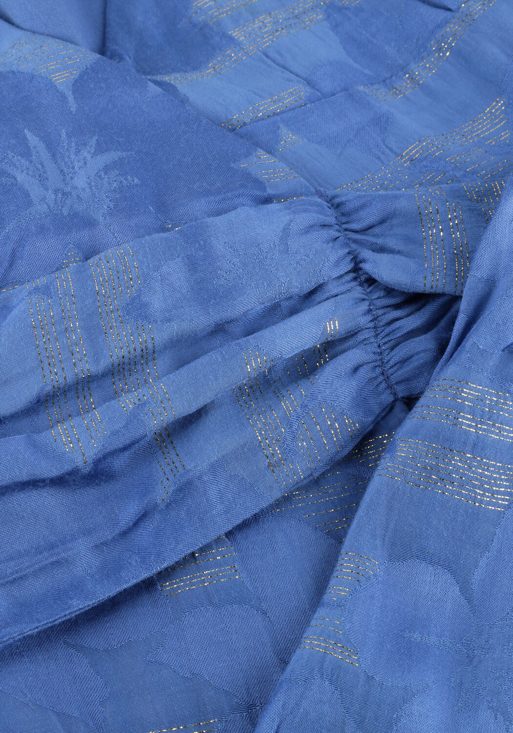 Blauwe FREEBIRD Midi jurk F-WV-JAC-FLOW-LUREX-26-1 - large