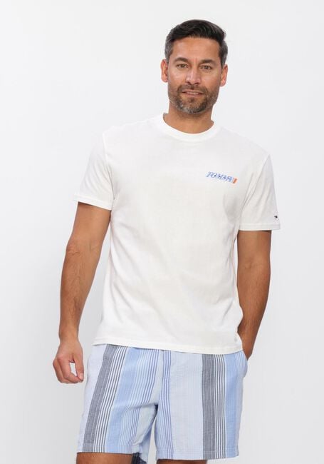 Witte TOMMY JEANS T-shirt TJM REG VINTAGE LA BCK SS T EXT - large