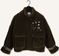 Groene GOOSECRAFT Teddy jas GC LOLA PINS COAT Groene GOOSECRAFT Teddy jas GC LOLA PINS COAT - medium