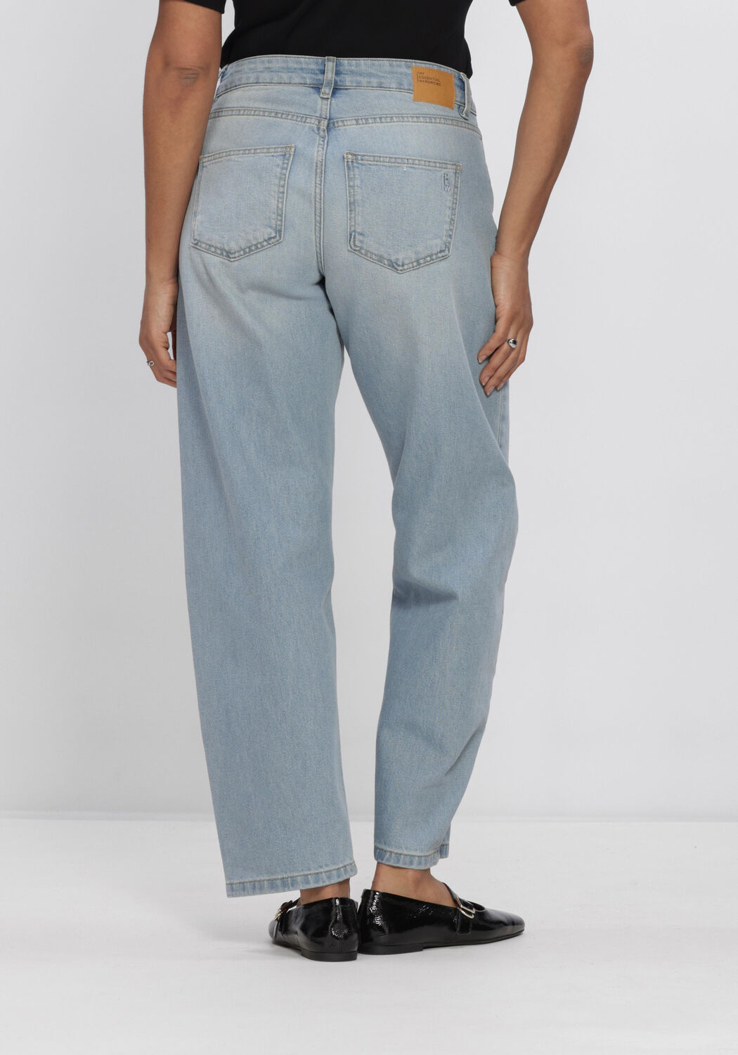 Lichtblauwe MY ESSENTIAL WARDROBE Barrel jeans BALOOMW 139 HIGH BARREL - large