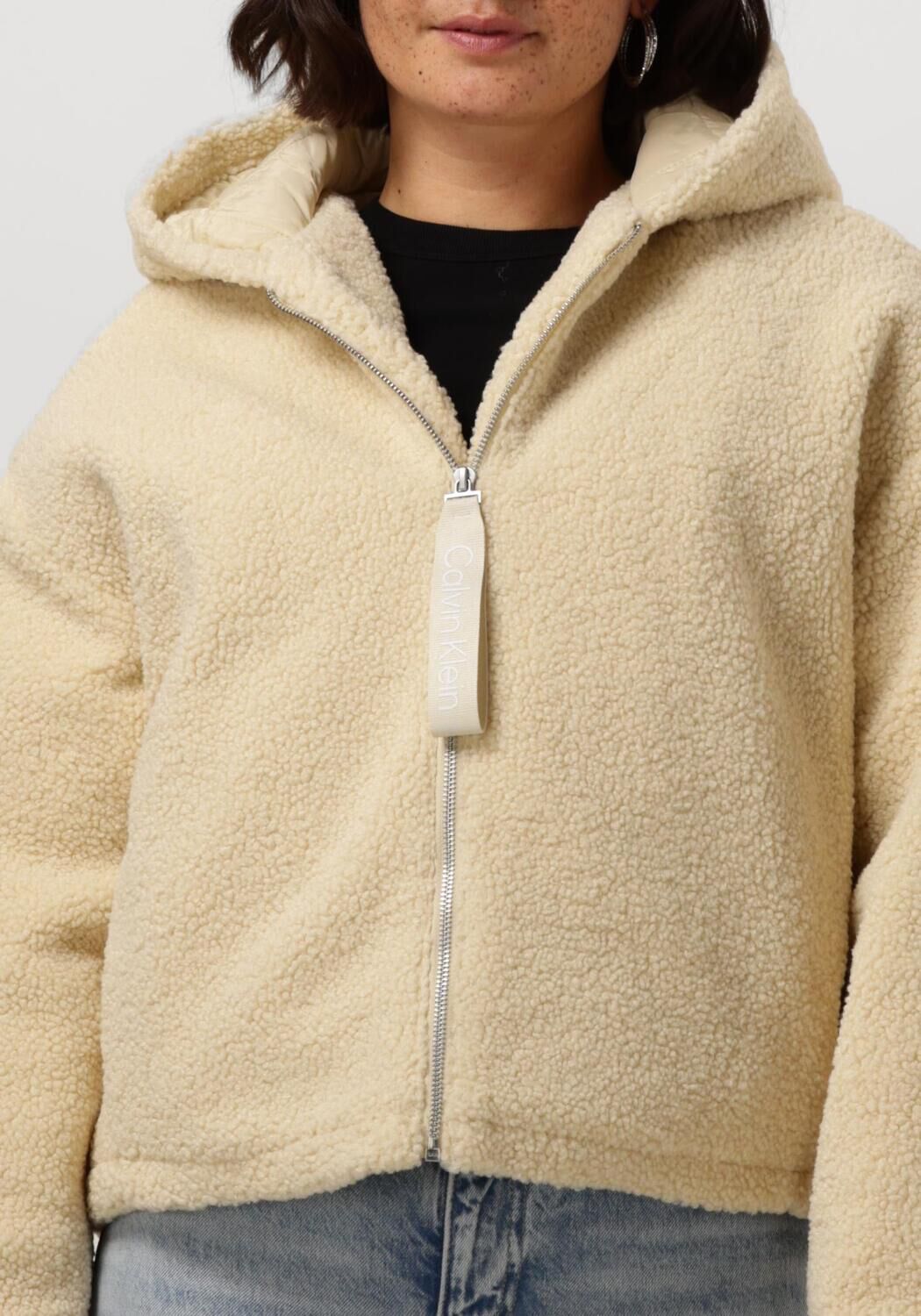 CALVIN KLEIN Dames Jassen Sherpa Jacket Beige