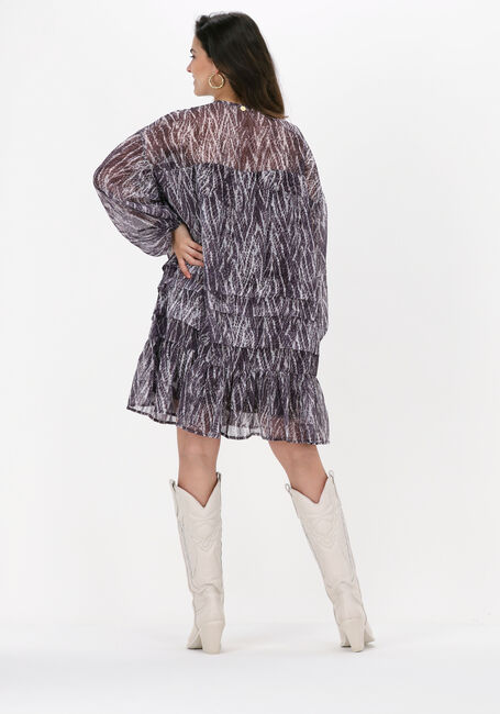 Paarse FREEBIRD Mini jurk PEPPER - large