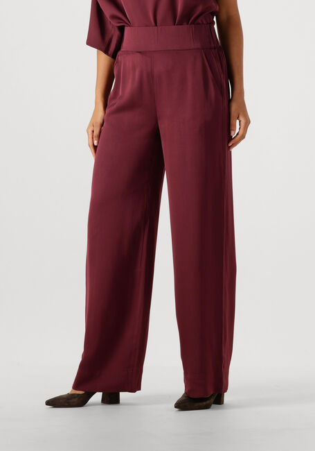 Bordeaux SELECTED WOMEN Wijde broek SLFLAURINA MW WIDE PANT B - large