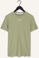 Groene CALVIN KLEIN T-shirt STACKED LOGO TEE Groene CALVIN KLEIN T-shirt STACKED LOGO TEE - medium