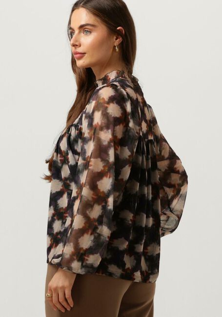 Multi SUMMUM Blouses JERSEY SMOCKED TOP BLURRED STAR PRINT - large