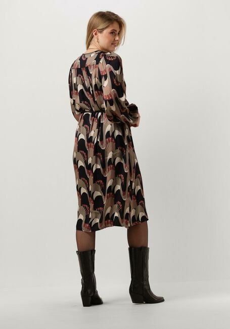 Multi SUMMUM Midi jurk DRESS ABSTRACT PEACOCK - large