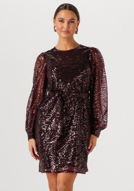 Bordeaux FREEBIRD Mini jurk DIMPHEY - large