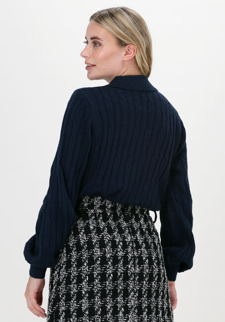 Donkerblauwe YDENCE Vest KNITTED TOP COLETTE - large