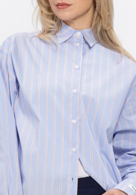 Blauwe PENN & INK Blouses BLOUSE STRIPE - large