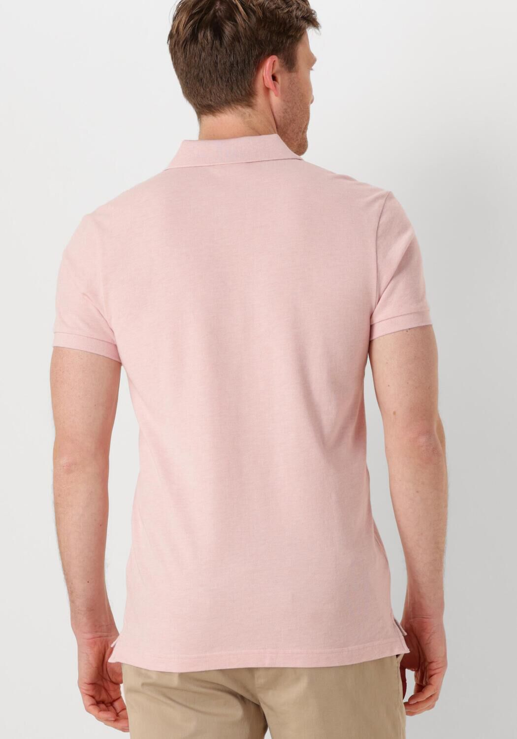 PROFUOMO Heren Polo's & T-shirts Polo Short Sleeve Roze