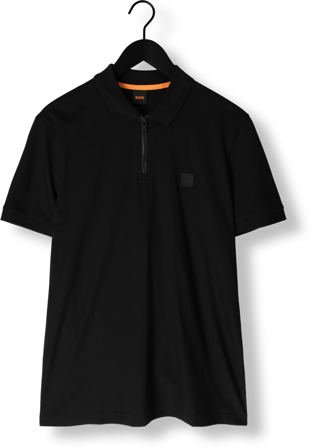 BOSS ORANGE Heren Polo's & T-shirts Passerzip Zwart