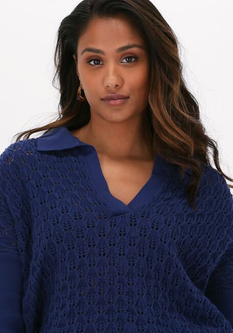 Blauwe BELLAMY Trui MY POLO AJOUR - large