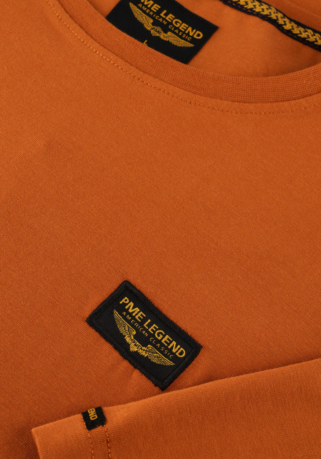 Oranje PME LEGEND T-shirt SHORT SLEEVE R-NECK GUYVER TEE - large