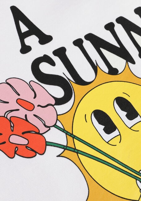 Witte ROUGH STUDIOS Sweater SUNNY MIND SWEATSHIRT Witte ROUGH STUDIOS Sweater SUNNY MIND SWEATSHIRT - large