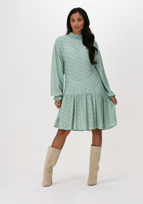 Groene NA-KD Mini jurk FRILL DETAIL MINI DRESS - large