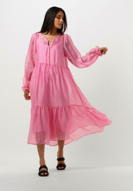 Roze MSCH COPENHAGEN Midi jurk MSCHPAVARI DRESS - large