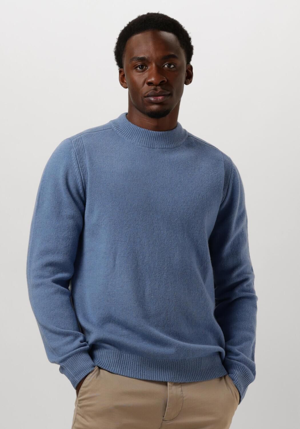 ANERKJENDT Heren Truien & Vesten Akrico Lambswool Knit Blauw
