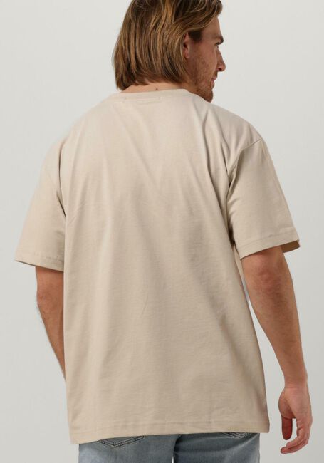 Beige CALVIN KLEIN T-shirt MONOLOGO WASHED TEE - large