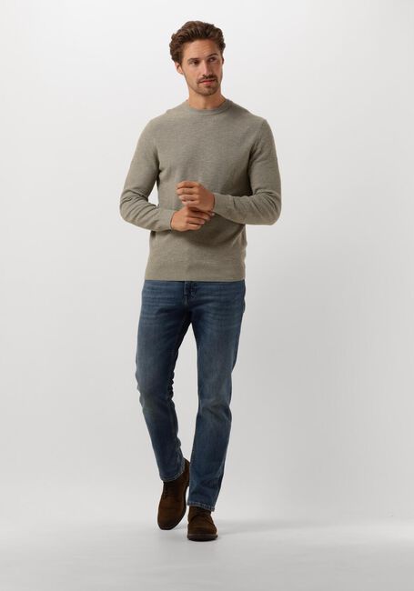 Groene PROFUOMO Trui PULLOVER CREW NECK - large