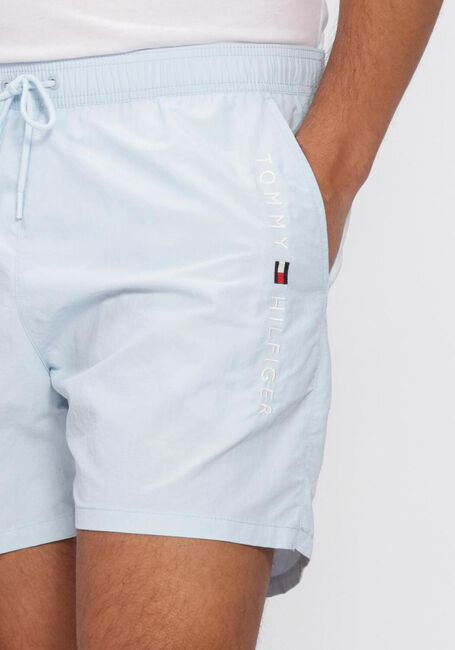 Lichtblauwe TOMMY HILFIGER UNDERWEAR Zwembroeken MEDIUM DRAWSTRING ZIP POCKET - large
