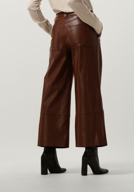 Bruine VANILIA Pantalon FAUX LEATHER CULOTTE - large