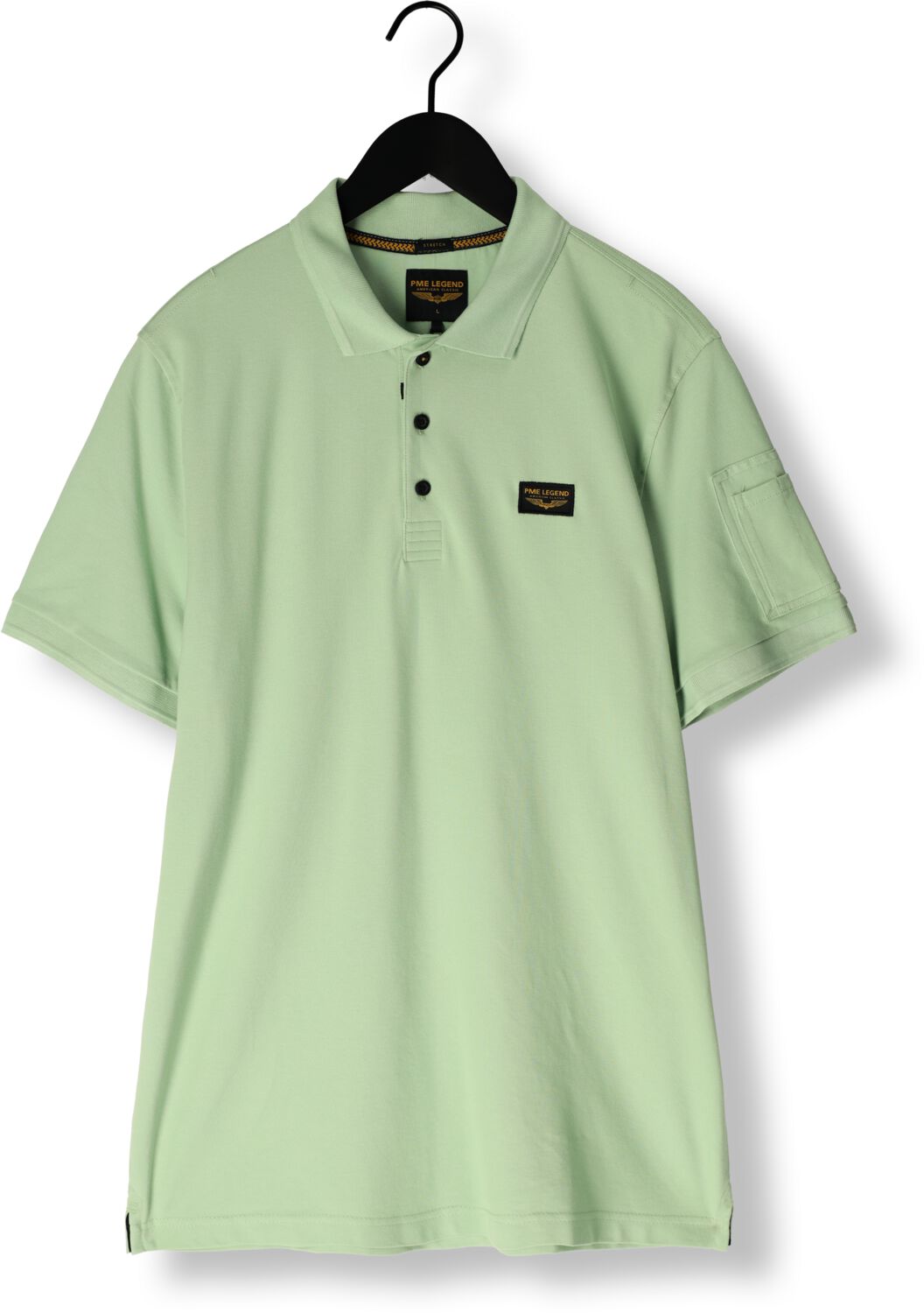 PME LEGEND Heren Polo's & T-shirts Trackway Polo Groen