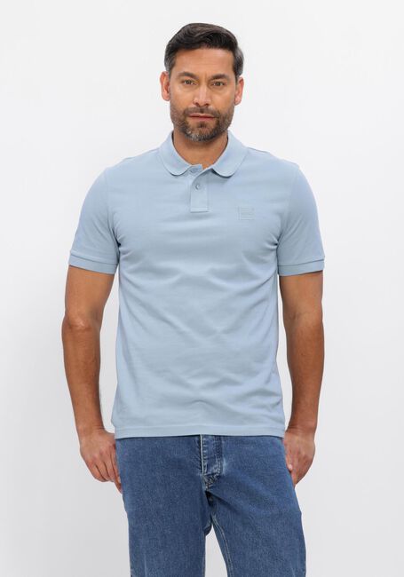 Lichtblauwe BOSS ORANGE Polo PASSENGER - large