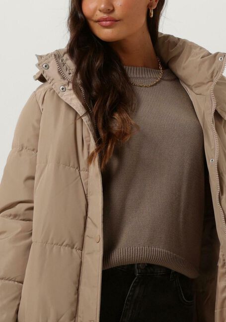 Zand NOTRE-V Gewatteerde jas PUFFER COAT LONG - large