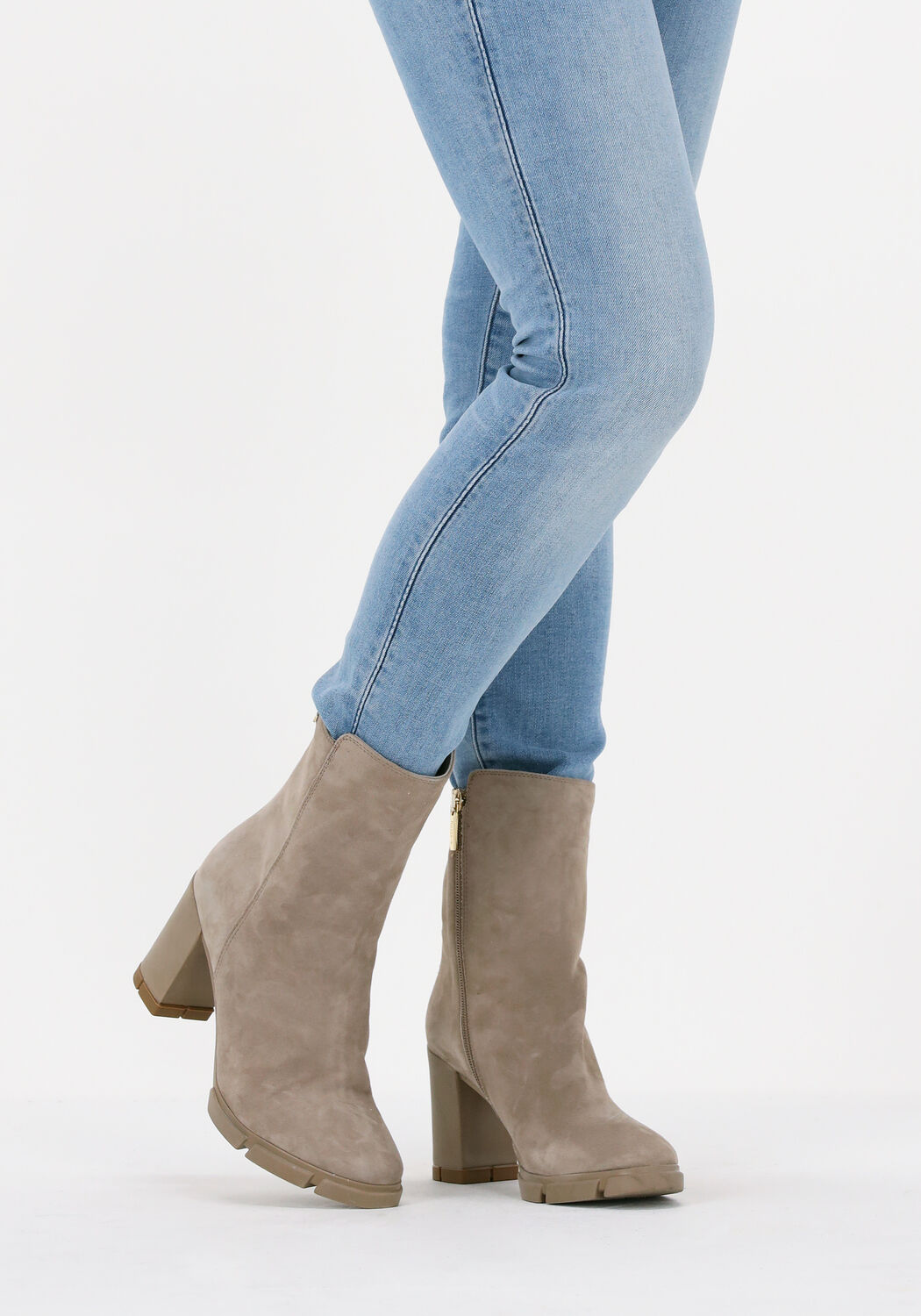 Taupe NOTRE-V Enkellaarsjes 04-241 - large