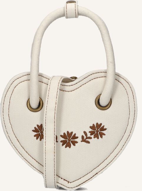 Beige RYLEE + CRU Schoudertas HEART PURSE NATURAL Beige RYLEE + CRU Schoudertas HEART PURSE NATURAL - large