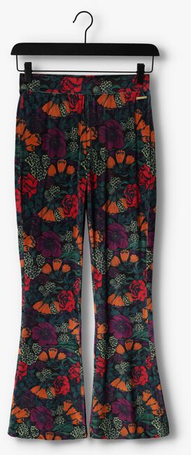 Multi COLOURFUL REBEL Flared broek JOLIE BIG FLOWER VELVET FLARE PANTS - large
