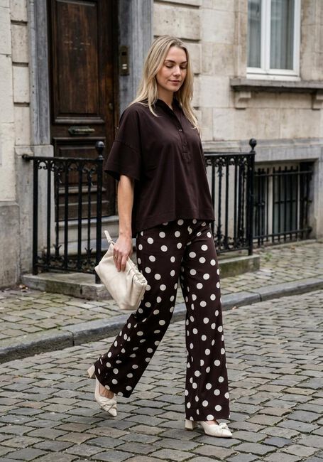 Bruine STUDIO ANNELOES Blouses Laureen blouse - large