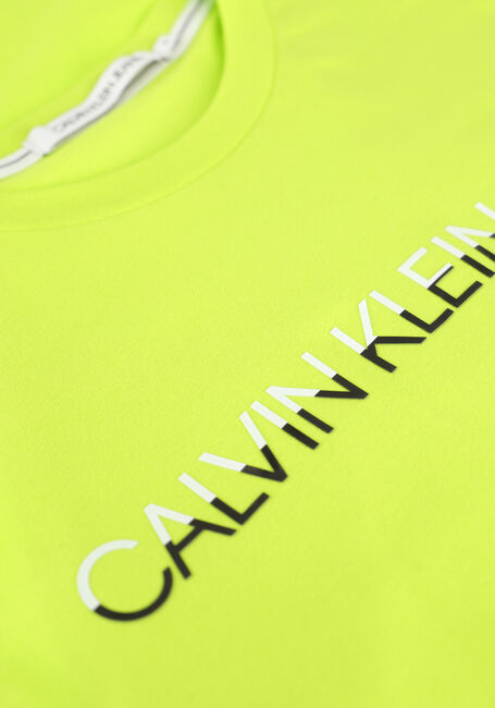 Gele CALVIN KLEIN T-shirt MIXED INSTIT TECHNIQUE TEE - large