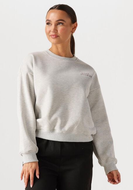 Lichtgrijze YDENCE Sweater SWEATER ROLL WITH IT - large