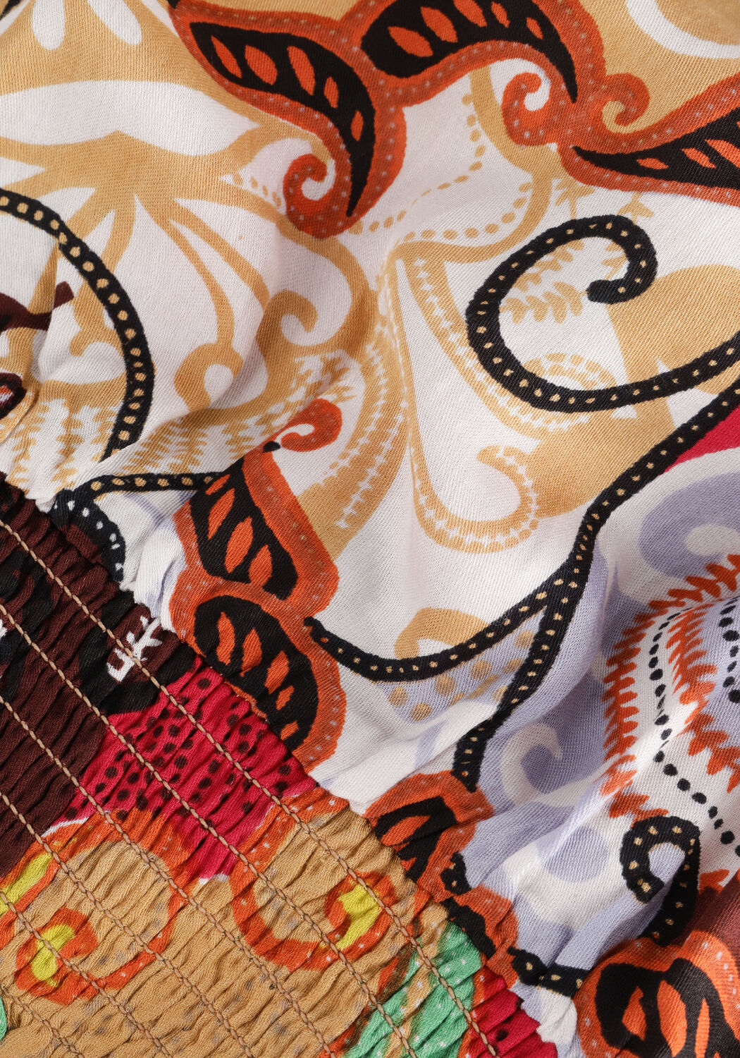 Multi SUMMUM Top TOP FESTIVAL PRINT ON VISCOSE SATIN - large