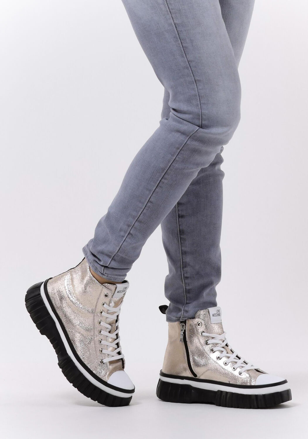 Gouden LOVE MOSCHINO Hoge sneakers JA15715 - large
