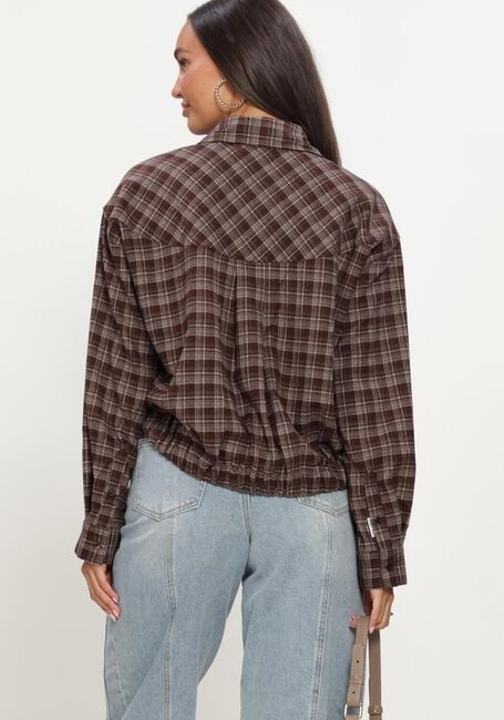 Bruine CATWALK JUNKIE Blouses CHECK BLOUSE - large