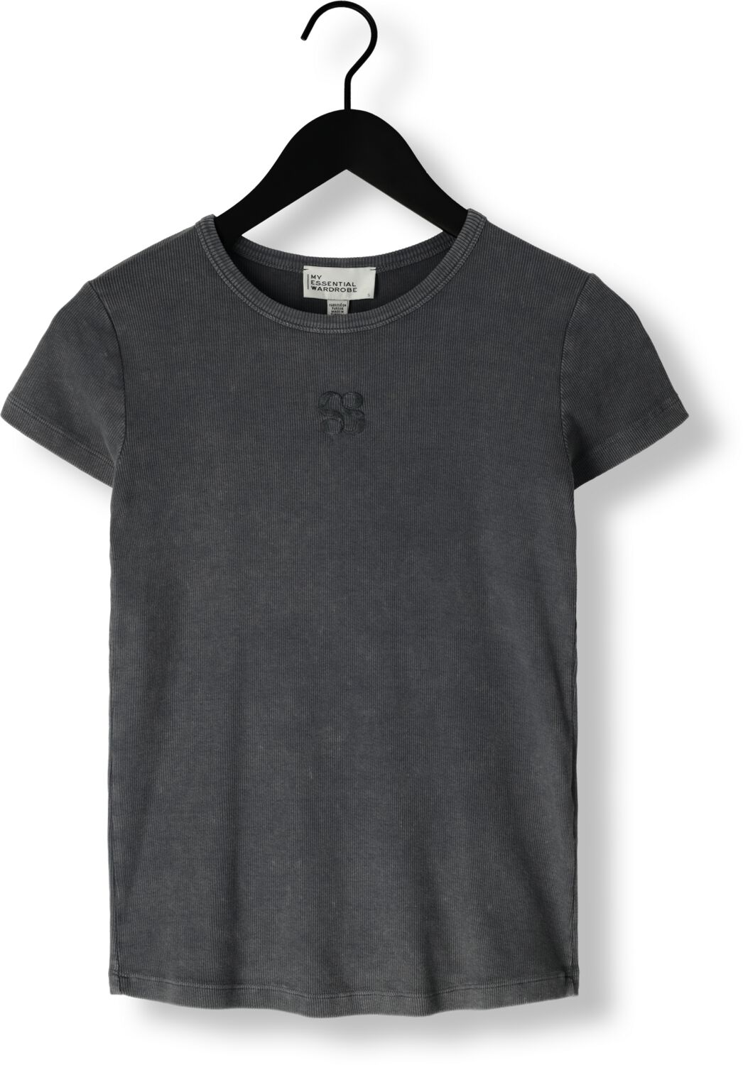 MY ESSENTIAL WARDROBE Dames Tops & T-shirts Mandymw Tee Donkergrijs