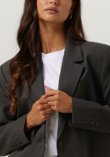 Grijze ALIX THE LABEL Blazer STRETCH OVERSIZED BLAZER - large