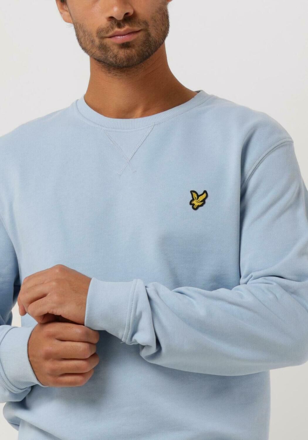 lichtblauwe lyle scott trui crew neck sweatshirt