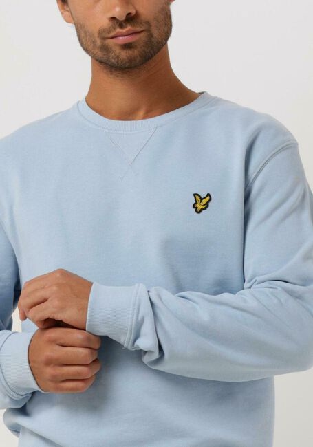 Lichtblauwe LYLE & SCOTT Sweater CREW NECK SWEATSHIRT - large