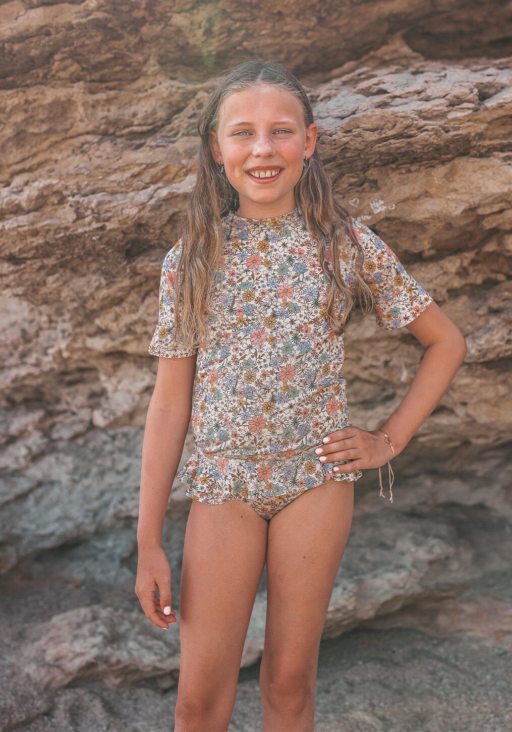 Multi SALTED STORIES Bikini's SPARKLY FLEURS SET - large