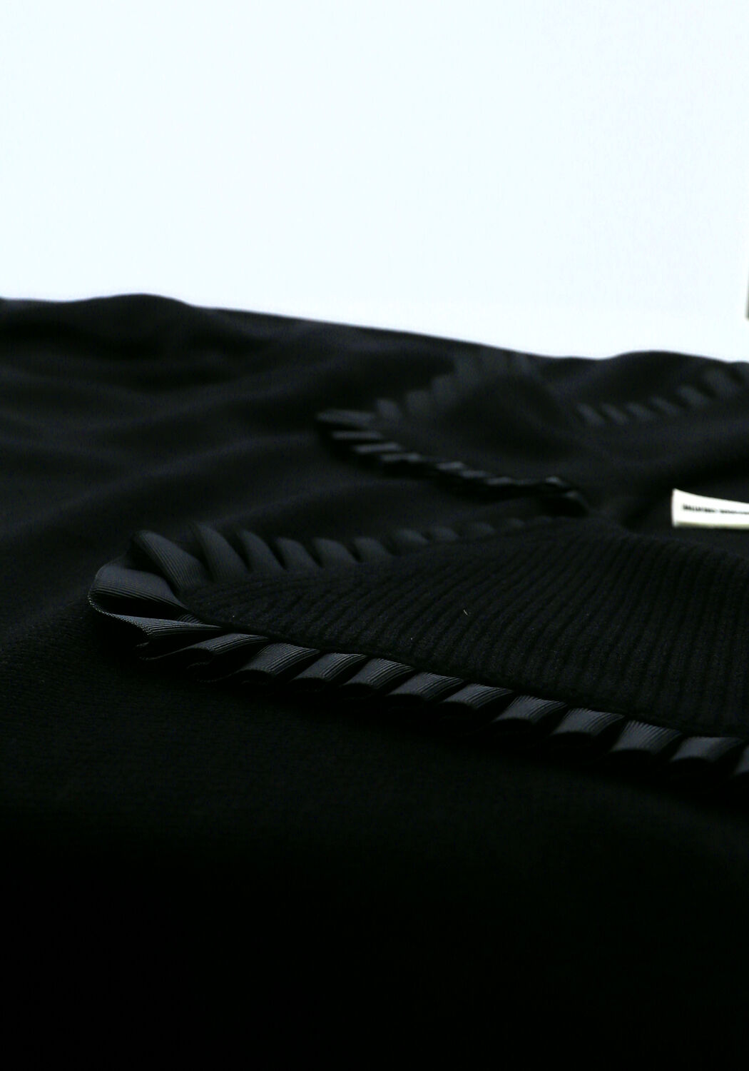 Zwarte OBJECT Trui FULTON LS KNIT PULLOVER - large