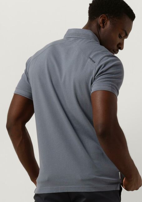 Blauwe CAST IRON Polo SHORT SLEEVE POLO POPCORN - large