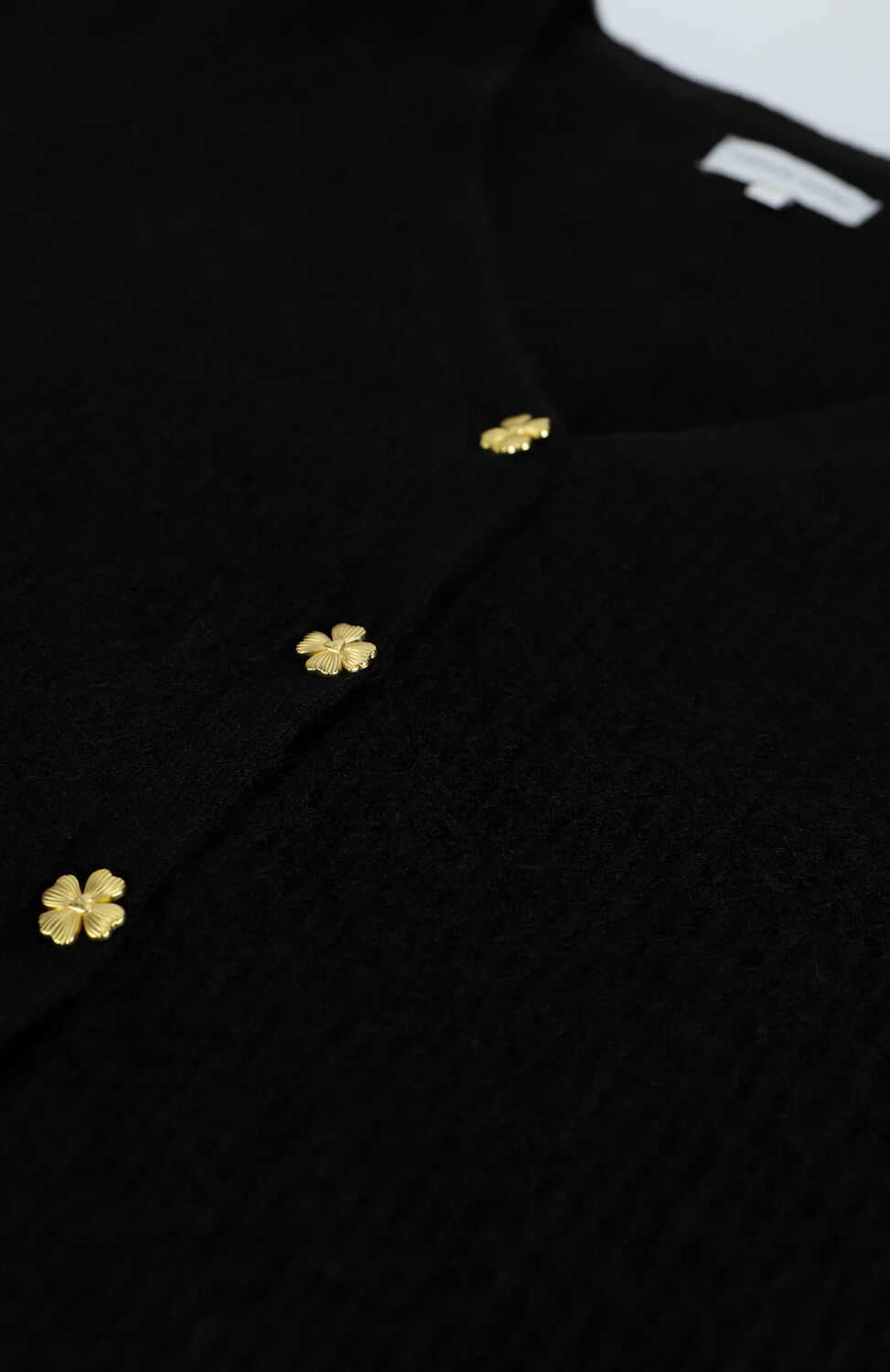 Zwarte FABIENNE CHAPOT Vest SALLY CARDIGAN LONG SLEEVE - large